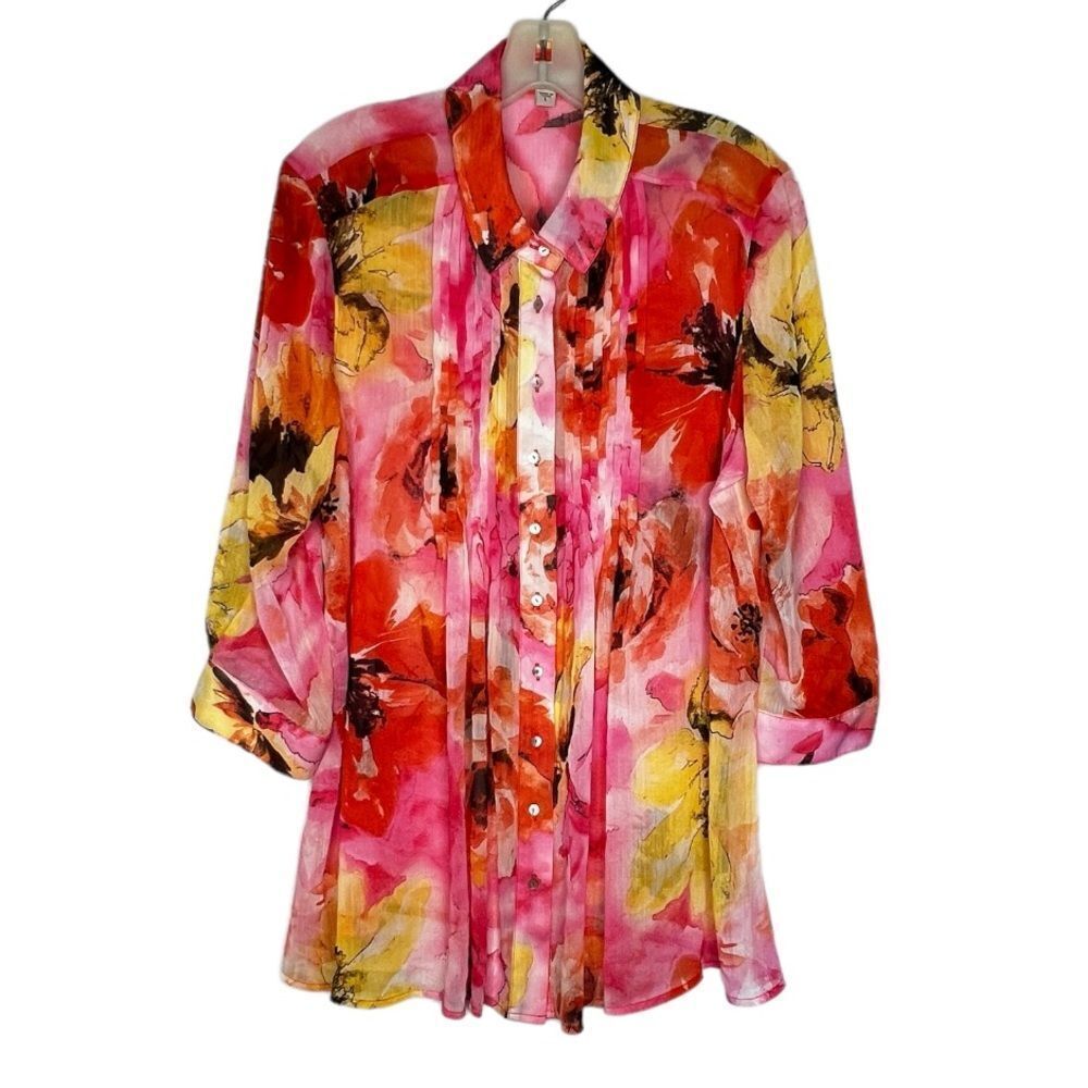 Fever Sheer Floral Blouse